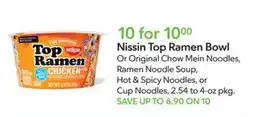 Publix Nissin Top Ramen Bowl offer