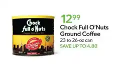Publix Chock Full O'Nuts Ground Coffee offer