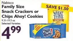 Festival Foods Nabisco family size snack crackers or chips ahoy! cookies offer