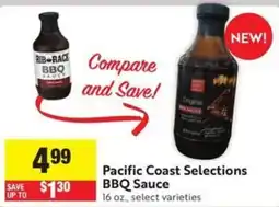 Save Mart Pacific Coast Selections BBQ Sauce offer
