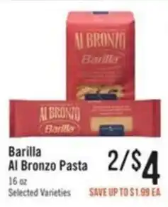 Haggen Food Barilla Al Bronzo Pasta offer