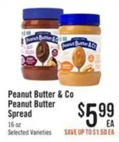 Haggen Food Peanut Butter & Co Peanut Butter Spread offer