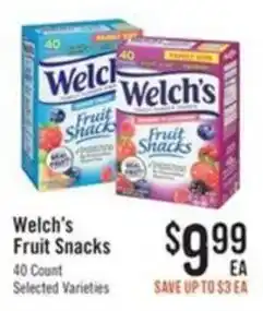 Haggen Food Welch's Fruit Snacks offer