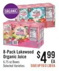 Haggen Food Lakewood organic juice offer