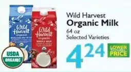 Festival Foods Wild Harvest Organic Milk offer