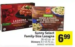 Save Mart Sunny Select Family-Size Lasagna offer