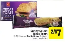 Save Mart Sunny Select Texas Toast or Garlic Bread offer