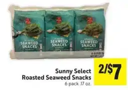 Save Mart Sunny Select Roasted Seaweed Snacks offer