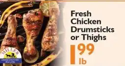 Festival Foods Miller Amish Country Poultry Fresh Chicken Drumsticks or Thighs offer