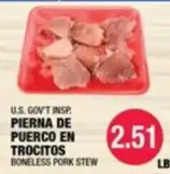 Carnicerias Jimenez U.S. Gov't Insp. Boneless Pork Stew offer