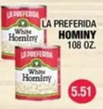 Carnicerias Jimenez La preferida white hominy offer