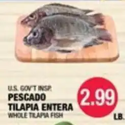 Carnicerias Jimenez U.S. Gov't Insp. Pescado Tilapia Entera offer
