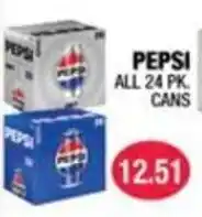 Carnicerias Jimenez Pepsi all 24 pk. cans offer
