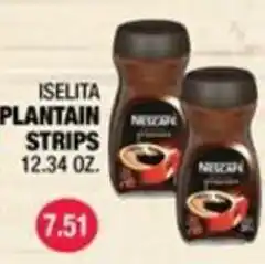 Carnicerias Jimenez Nescafe plantain strips offer