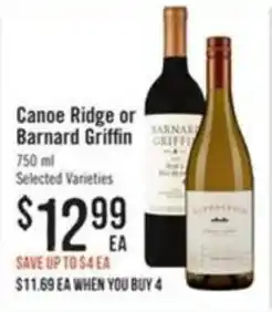 Haggen Food Canoe Ridge or Barnard Griffin offer