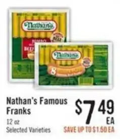 Haggen Food Nathan's Famous Franks offer