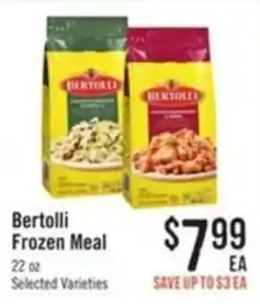 Haggen Food Bertolli Frozen Meal offer