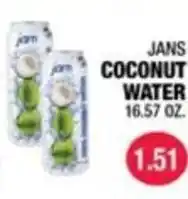 Carnicerias Jimenez Jans coconut water offer