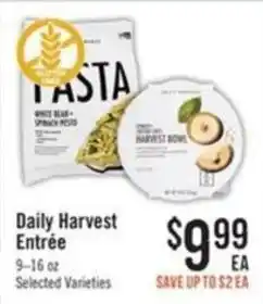 Haggen Food Daily Harvest Entrée offer