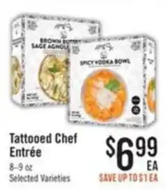 Haggen Food Tattooed Chef Entrée offer