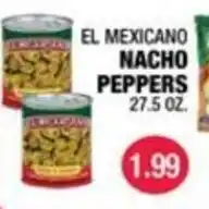 Carnicerias Jimenez El Mexicano nacho peppers offer