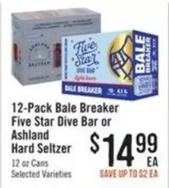 Haggen Food Five Star Dive Bar or Ashland Hard Seltzer offer