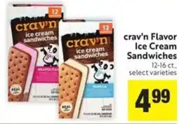 Save Mart Crav'n ice cream sandwiches offer
