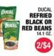 Carnicerias Jimenez Ducal refried black or red beans offer