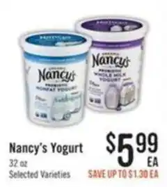 Haggen Food Nancy's Yogurt offer