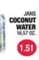 Carnicerias Jimenez Jans coconut water offer
