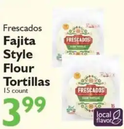 Festival Foods Frescados fajita style flour tortillas offer
