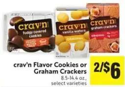 Save Mart Crav'n Flavor Cookies or Graham Crackers offer