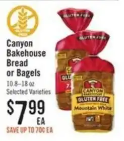 Haggen Food Canyon Bakehouse Bread or Bagels offer