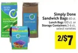 Save Mart Simply Done Sandwich Bags offer