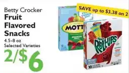 Festival Foods Betty Crocker fruit flavored snacks offer
