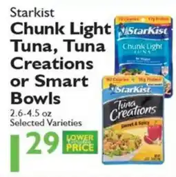 Festival Foods Starkist Chunk Light Tuna, Tuna Creations or Smart Bowls offer