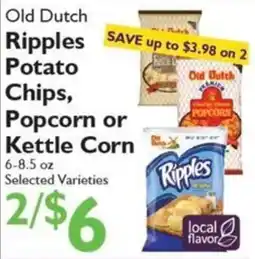 Festival Foods Old Dutch Ripples Potato Chips, Popcorn or Kettle Corn offer