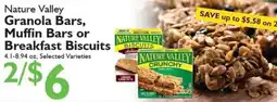 Festival Foods Nature Valley Granola Bars, Muffin Bars or Breakfast Biscuits offer