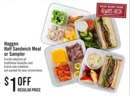 Haggen Food Haggen Half Sandwich Meal or Sampler offer