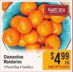 Haggen Food Clementine Mandarins offer