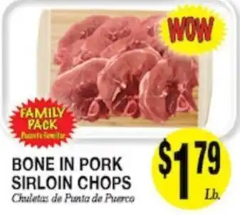 Bone In Pork Sirloin Chops