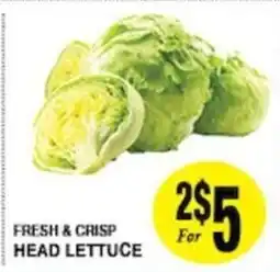 Arlan's Market Fresh & Crisp Head Lettuce offer