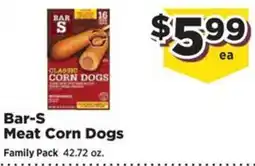 Food Town Bar-S meat corn dogs offer