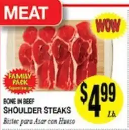 Arlan's Market Family Pack Bone In Beef Shoulder Steaks offer