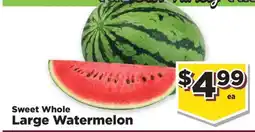 Food Town Sweet Whole Large Watermelon offer