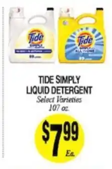 Arlan's Market Tide Simply liquid detergent offer