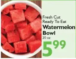 Festival Foods Fresh Cut Ready To Eat Watermelon Bowl offer