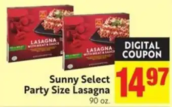 Sunny Select Party Size Lasagna