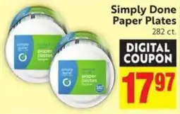 Save Mart Simply Done paper plates offer