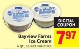 Save Mart Bayview Farms Ice Cream offer